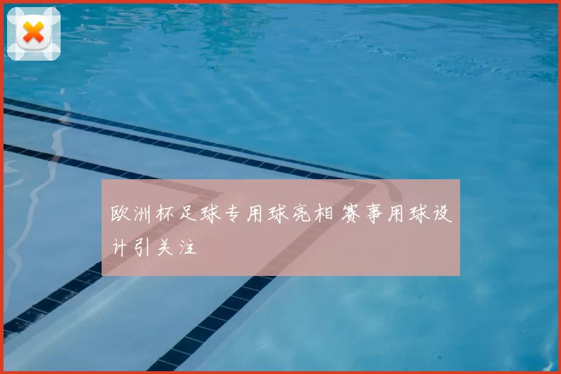 欧洲杯足球专用球亮相 赛事用球设计引关注