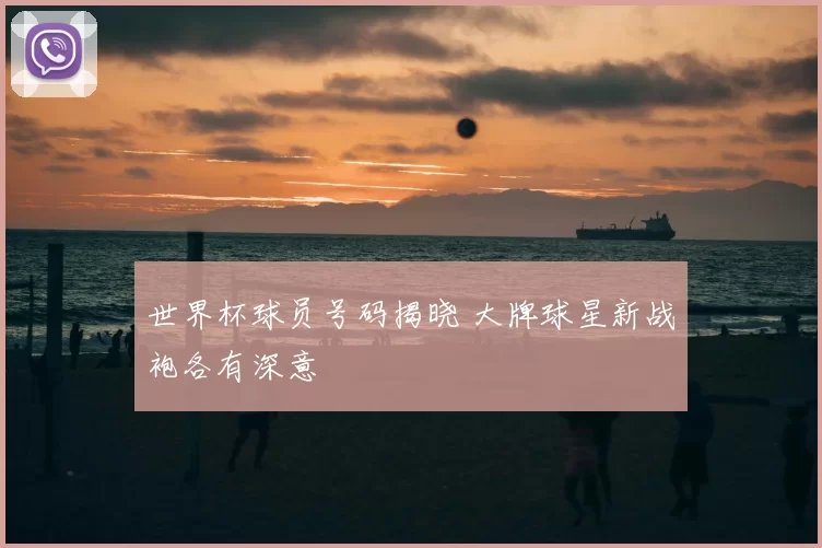 世界杯球员号码揭晓 大牌球星新战袍各有深意