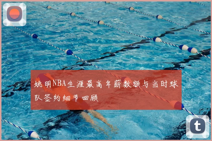 姚明NBA生涯最高年薪数额与当时球队签约细节回顾